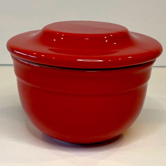 Emile Henry Kitchen Emile Henry Modele Depose Red Butter Keeper Pot